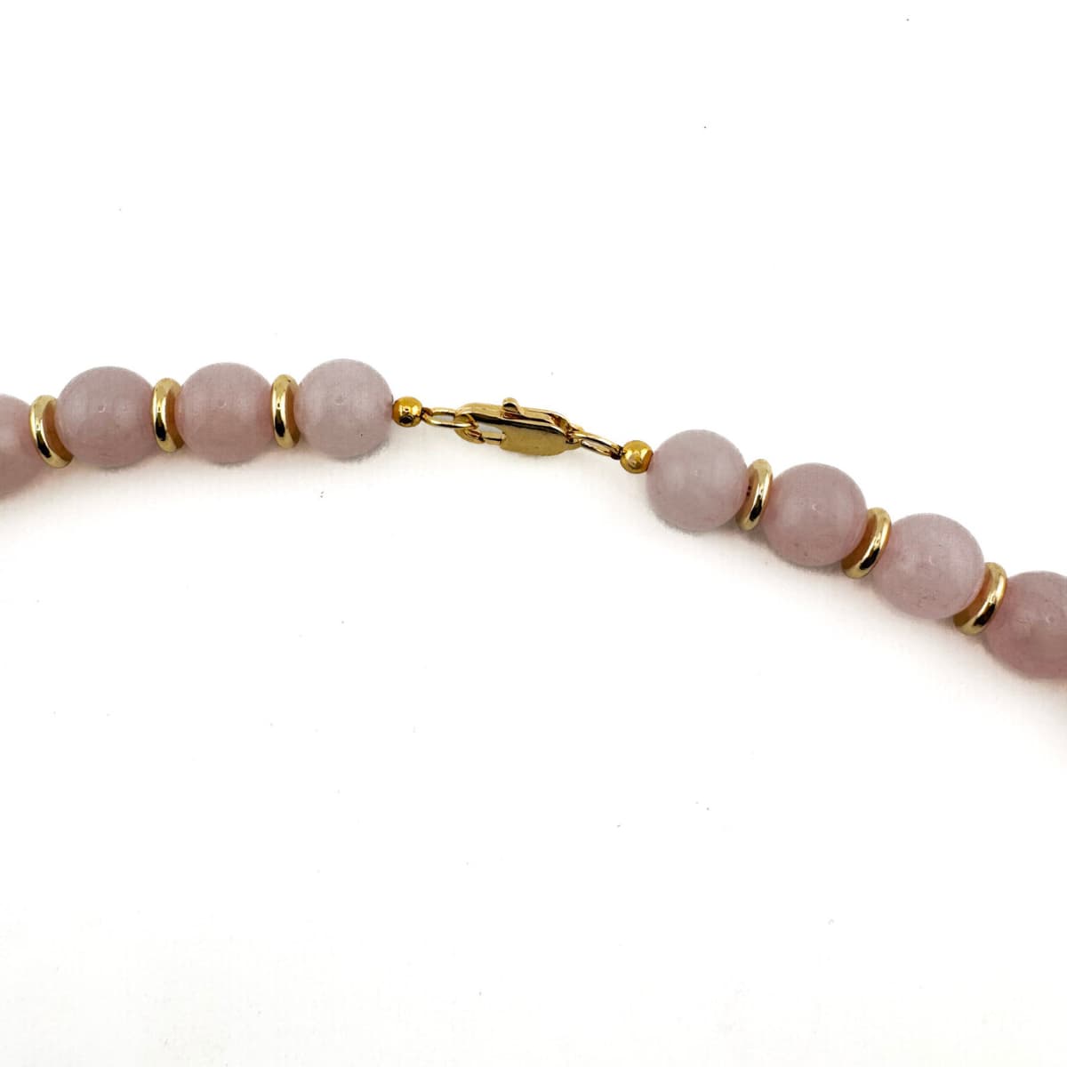 Royal Rose Quartz Necklace - Handmade by Mella - Royal - 18k Gold Plated - 