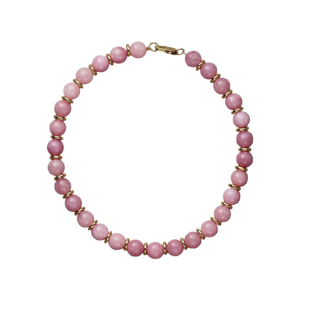Royal Rose Quartz Necklace - Handmade by Mella - necklace - 