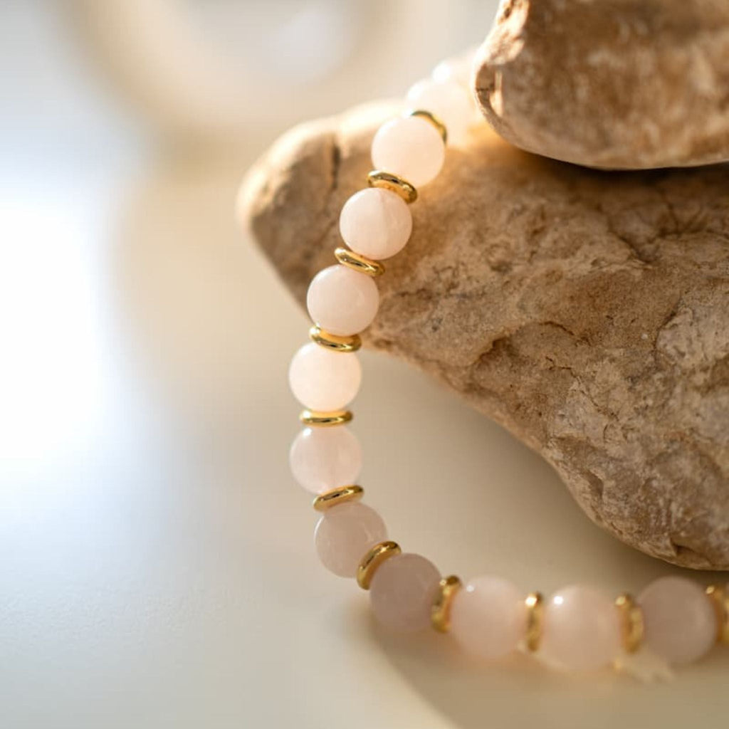 Royal Rose Quartz Necklace - Handmade by Mella - necklace - 