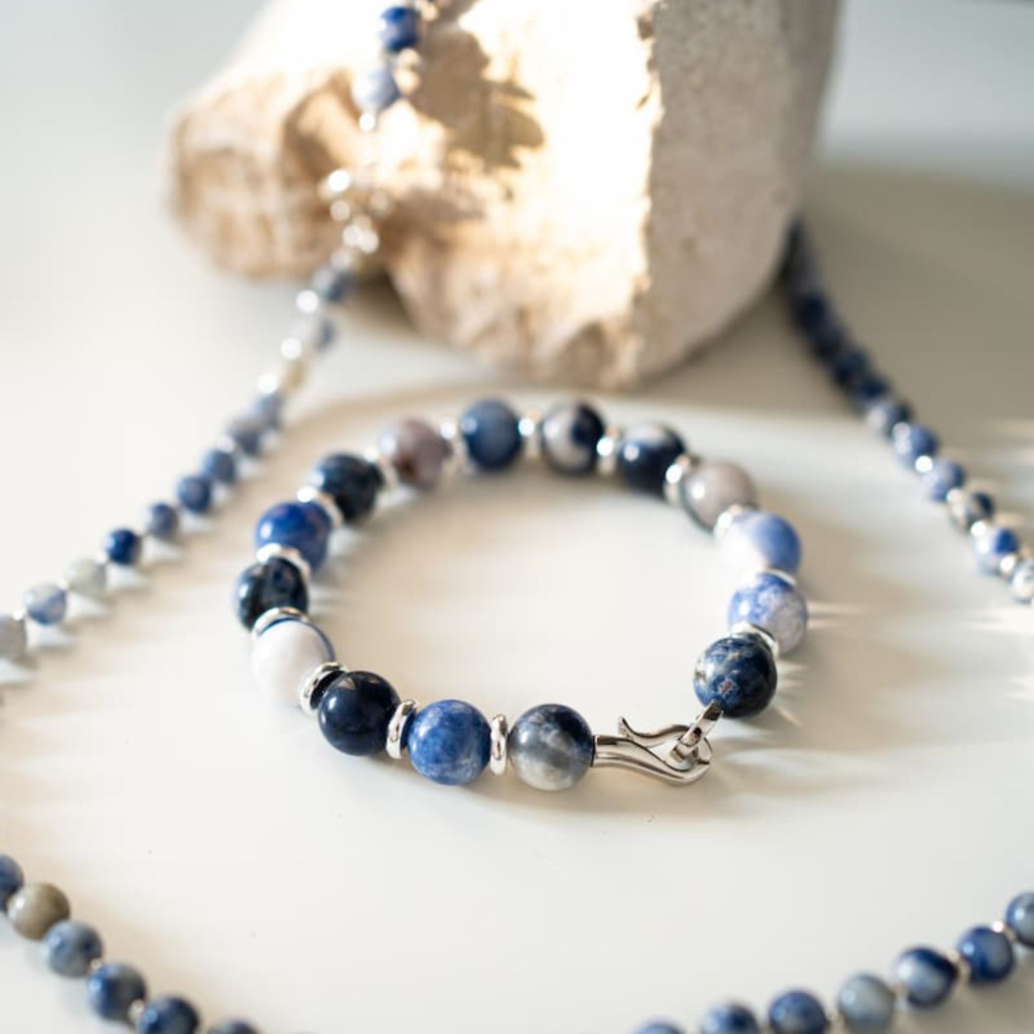 Royal Sodalite Bracelet - Handmade by Mella - Bracelet - 