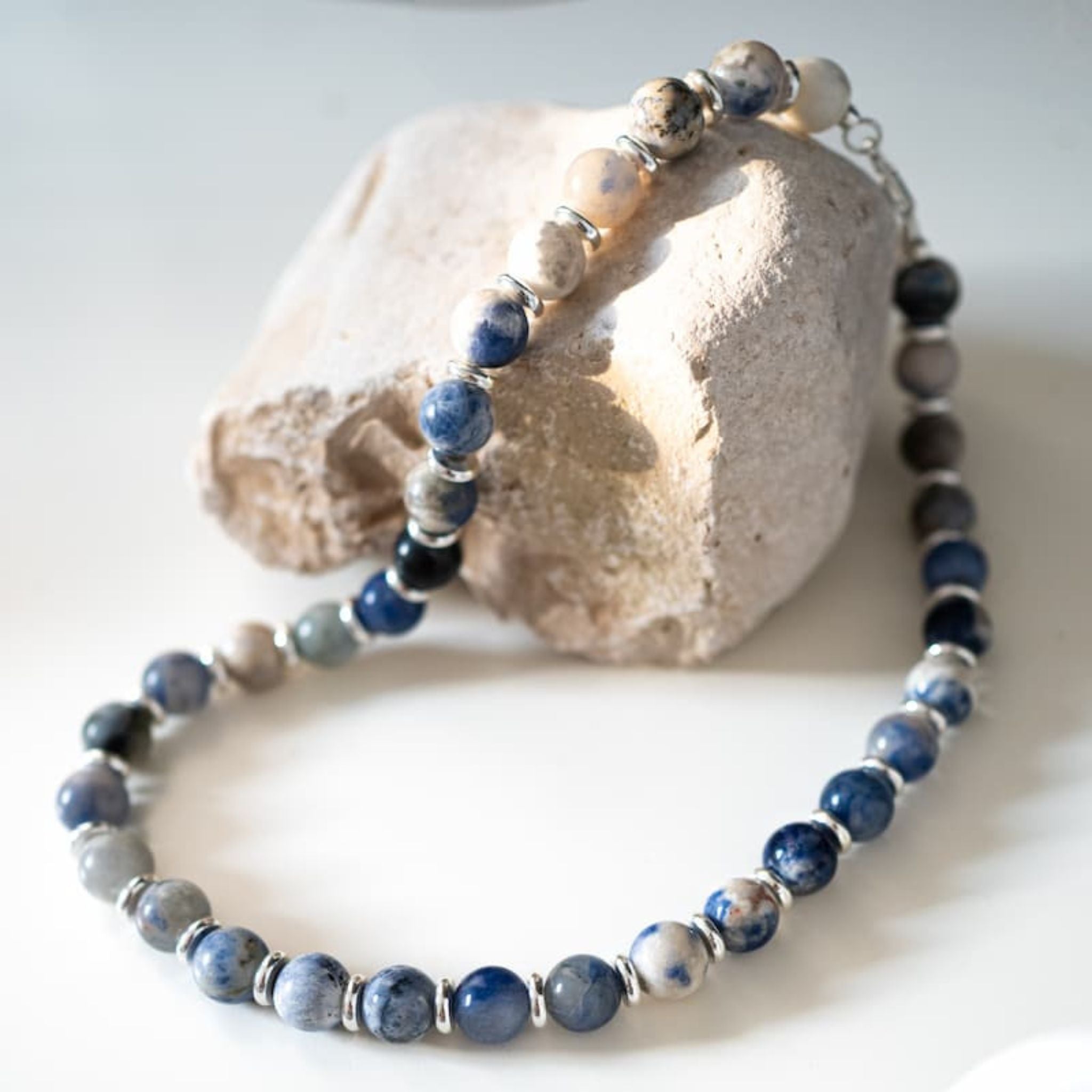 Royal Sodalite Necklace - Handmade by Mella - necklace - 