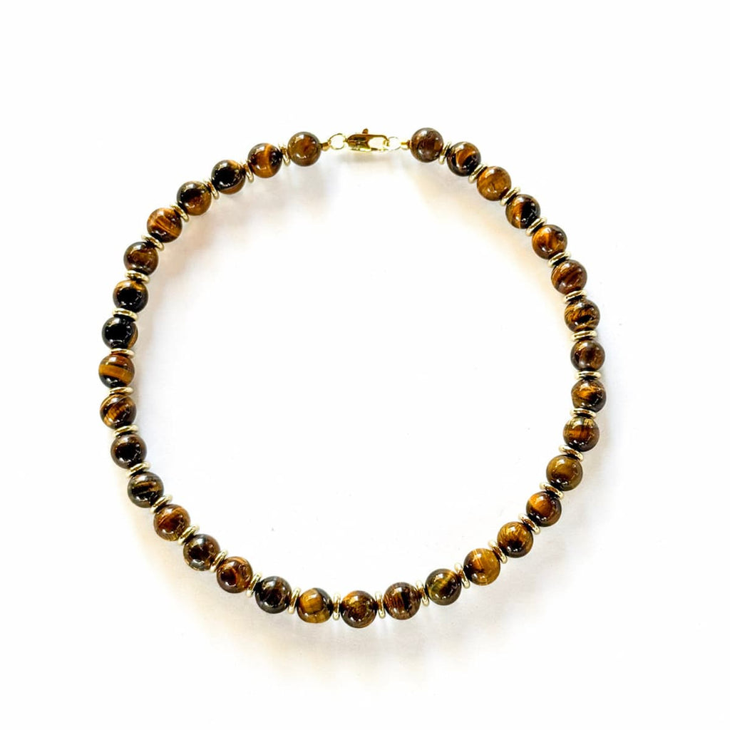 Royal Tiger Eye Necklace - Handmade by Mella - necklace - 