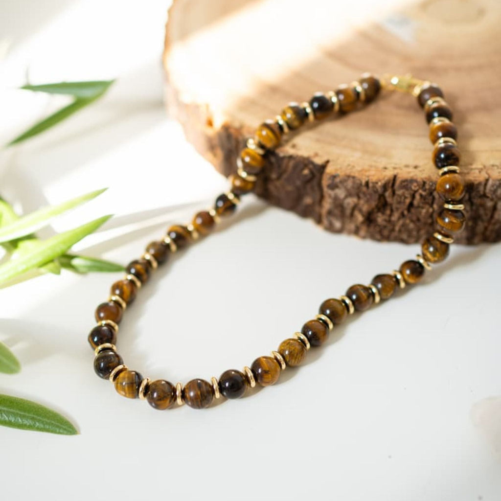 Royal Tiger Eye Necklace - Handmade by Mella - necklace - 