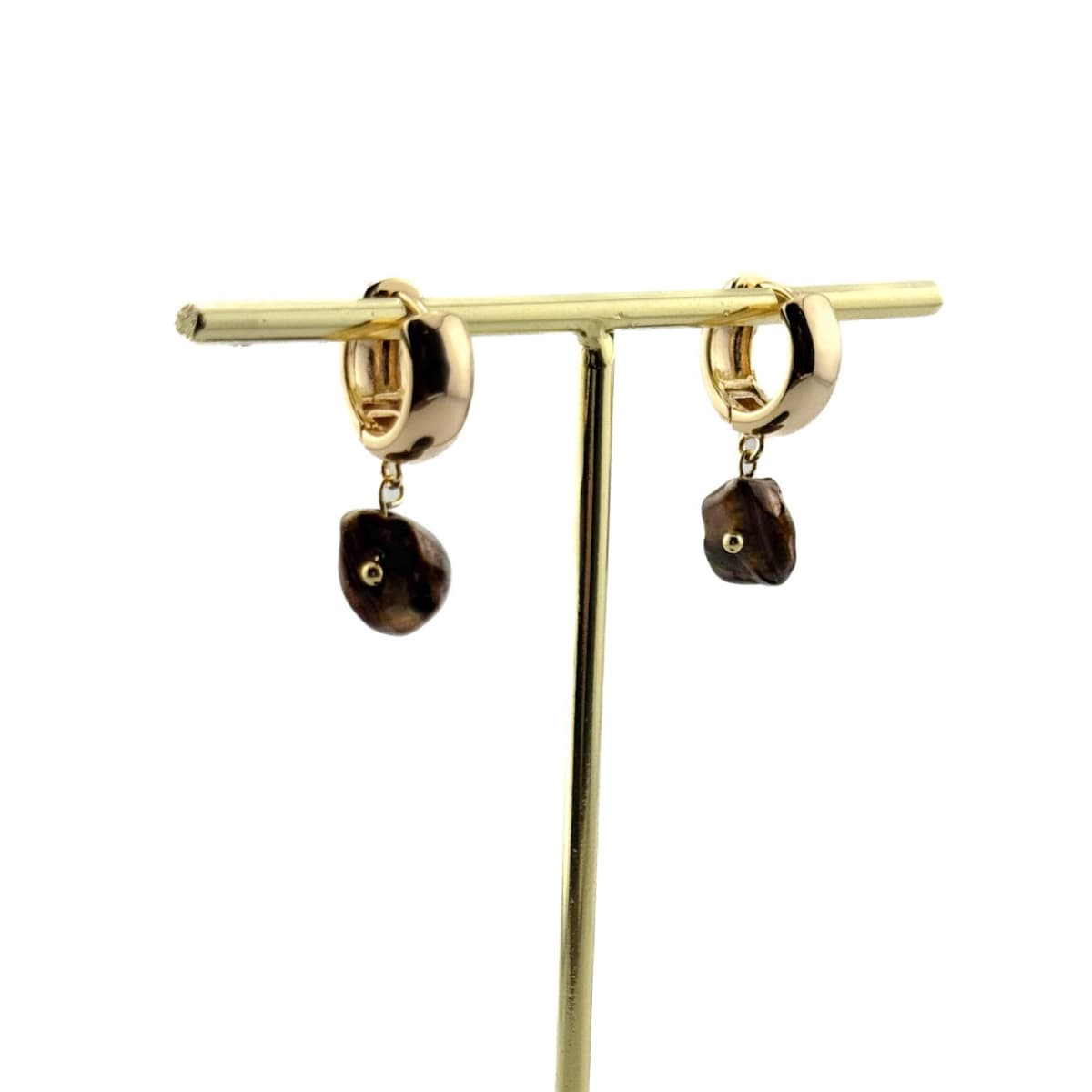 Tiger’s Eye Luna Earrings - Handmade by Mella - Luna - 