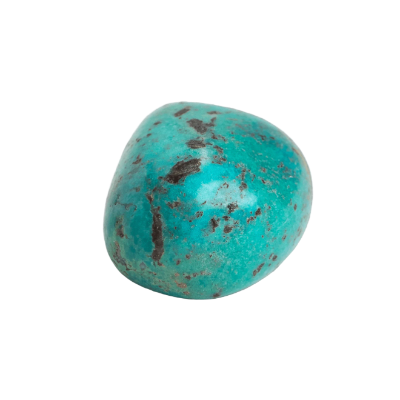 turquoise stone on a clear background